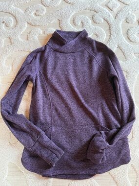 Women’s Purple Cozy Funnel Neck Sweater